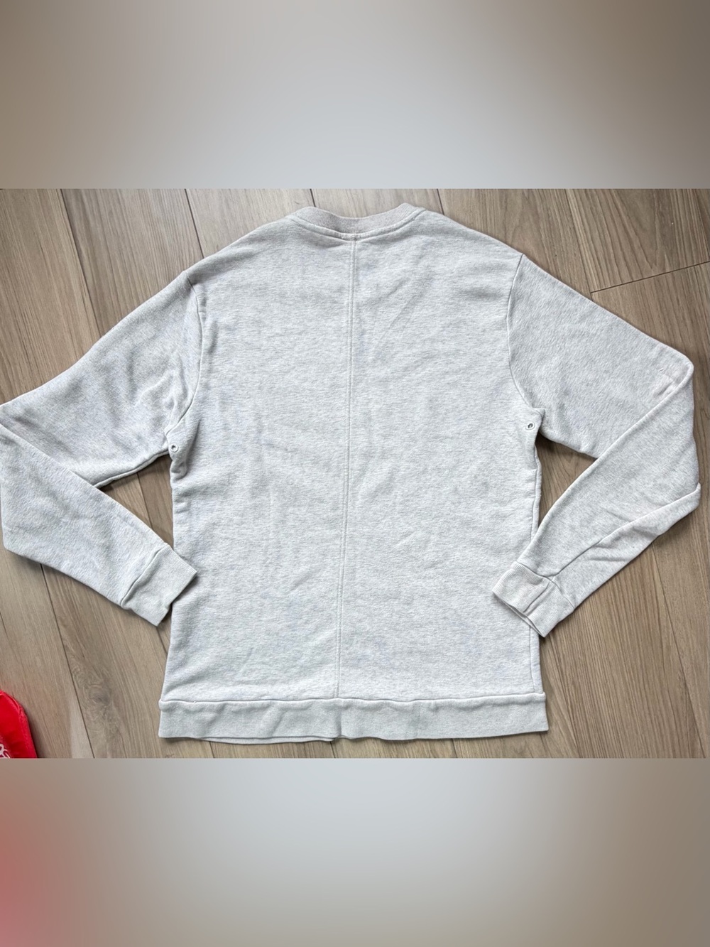Alo Yoga Oatmeal Heather Crewneck Sweatshirt Long Sleeve See Measurements - Picture 2 of 5